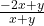 \frac{-2x + y}{x + y}