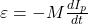 \varepsilon = -M \frac{dI_p}{dt}