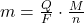 m = \frac{Q}{F} \cdot \frac{M}{n}