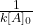 \frac{1}{k[A]_0}