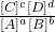 \frac{[C]^c[D]^d}{[A]^a[B]^b}