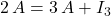 2 \, A = 3 \, A + I_{3}