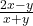 \frac{2x - y}{x + y}