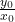 \frac{y_0}{x_0}